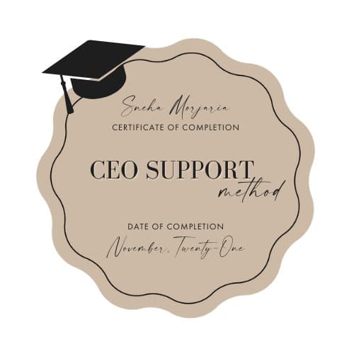 CEO Support method completion
